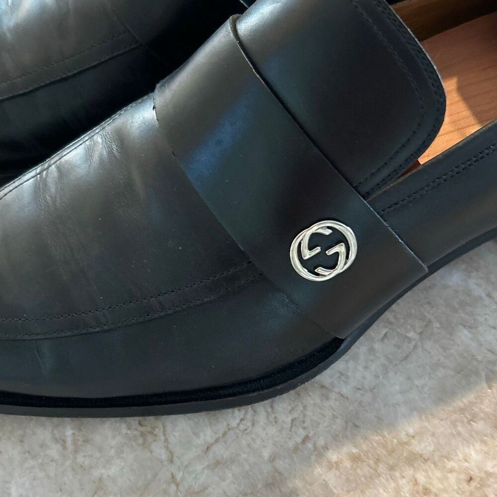 GUCCI Soft Leather Slip On Shoes Size 10 - Picture 3 of 8
